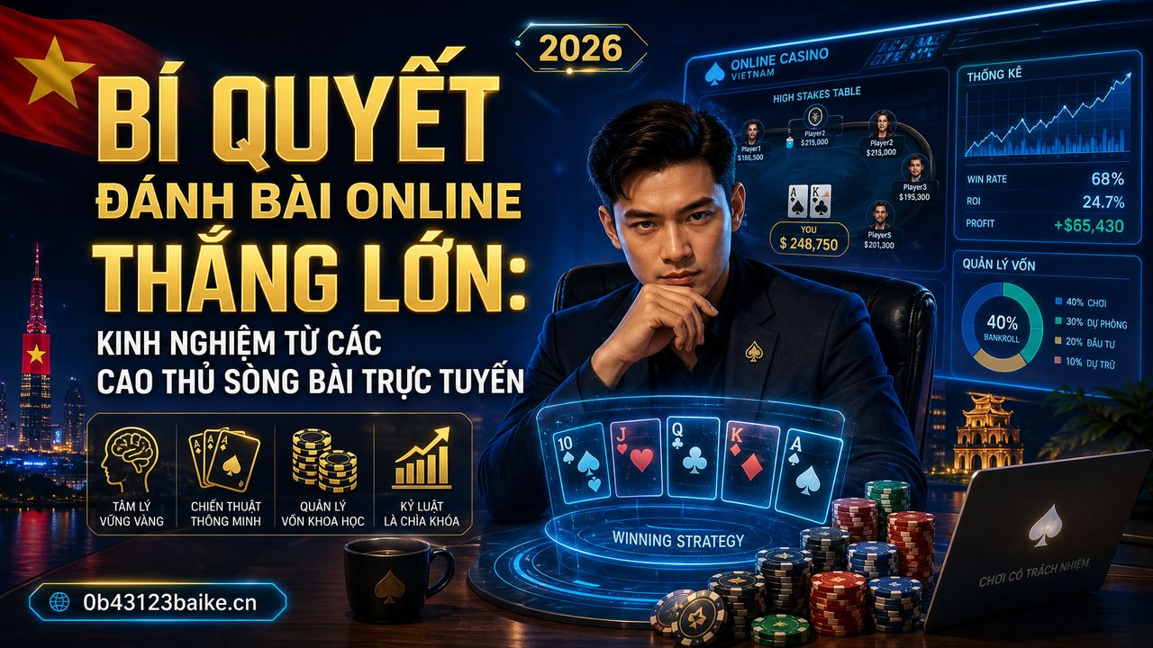 Bí quyết đánh bài online thắng lớn: Kinh nghiệm từ các cao thủ sòng bài trực tuyến